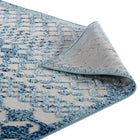 Modway - Reflect Giada Abstract Diamant Marocain Treillis Tapis intérieur/extérieur 5 pi l x 8 pi L - Ivoire et bleu-9
