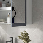Kleankin - Armoire de salle de bain à miroir murale avec deux portes - blanc-Fabriqué en panneau MDF peint pour une structure robuste et un nettoyage facile 