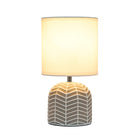 Simple Designs - Petite lampe de table - taupe avec design Web blanc-Assemblage et utilisation: Le produit est livré assemblé et il suffit de fixer l'abat-jour à la base avec un écrou à douille fourni avant utilisation