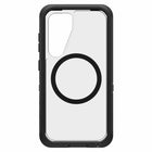 OtterBox - Coque Defender Pro XT transparente avec aimants pour Samsung Galaxy S25 - Dark Side-DROP+ Résiste à 7X plus de chutes que la norme militaire (MIL-STD-810G 516.6)