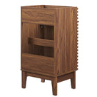 Modway - Render 18" Armoire de toilette de salle de bain (lavabo non inclus) - Noyer-Bassin d’évier non inclus