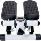 MotionGrey - Stepper fitness - Mini stepper elliptique avec bandes de résistance et compteur de calories - Blanc-Conception compacte offrant un cardio efficace à faible impact-idéal pour les petits espaces, appartements ou sous un bureau