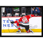 Patrick Kane Chicago Blackhawks Goal Celebration sur toile - Toile encadree - 31" x 22"-Impression sur toile de qualité supérieure avec bordures enveloppées