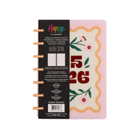 The Happy Planner - Planificateur personnalisable Pastel Petals 2025-2026 12-mois-Ce planificateur de 12 mois Pastel Petals comprend des calendriers mensuels datés, des tableaux hebdomadaires, 3 mois en prime et 2 feuilles d’autocollants