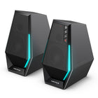 Hecate by Edifier - G1500 Enceintes stéréo de jeu multi-entrées Bluetooth avec lumières RGB - Noir-Des sangles colorées RGB, clignotantes de manière cyclique et élégante pour l'expédition dynamique du championnat. Réveillez l'âme de l'e-sport avec un éclairage cool
