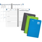 Mead - Journal scolaire hebdomadaire/mensuel des élèves 2024-2025 - 5 3/8 po x 8 5/16 po - assorties - bilingue-Reliure à double spirale résistante aux accrocs et qui repose à plat pour une utilisation facile