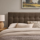 Modway - Emily Tissu tapis Tête de lit King Size, Moka-Quatre positions de montage