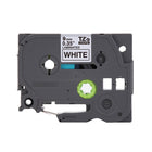 Brother TZe221 Ruban laminé blanc avec texte noir authentique pour étiqueteuses P-touch, 9 mm de largeur x 8 m de longueur-Pour les applications d'étiquetage quotidiennes à la maison, au bureau ou au travail, comme les dossiers, les codes-barres, les clés USB, les fournitures de bureau, le contenu du garde-manger et du congélateur, les articles pour enfants et l’équipement
