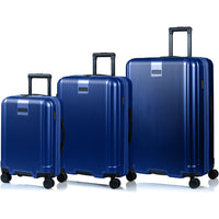 Champs - Ensemble de bagages 3 pièces Marquis - Bleu marine-Conçu pour durer. Coque rigide en polycarbonate légère, résistante à l’eau et durable