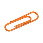 JAM Paper - Trombones standard colourés - 1 pouce - orange - paquet de 100- Trombones de qualité supérieure fabriqués à partir de fil d'acier recouvert de vinyle de haute qualité