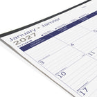 Blueline - 2027 Calendrier sous-main mensuel DuraGlobe - 22 po x 17 po - bilingue-Un mois par feuille, un bloc légèrement ligné par jour