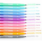 Tombow - Feutres à 2 pointes Twintone, pastel, paq./12-Temps de séchage plus rapide que les stylos au gel