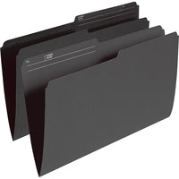 StaplesvChemises de classement de couleur, format légal, 8 1/2 po x 14 po, noir, paq./100-Créez des codes couleur pour un accès facile à vos dossiers