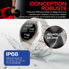 Reebok - Montre Sport Connectée Pulse - 45 mm - Or Victoire-Jusqu’à 10 jours d’autonomie pour rester actif sans interruption.
