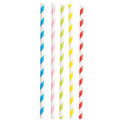 Stone Straw - Pailles en papier 8 po, Couleurs assorties, Paquet de 400-Recyclable
