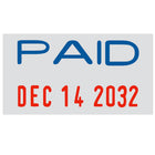 Trodat - Timbre encreur Printy 4850 - "Paid"-12 années de dates