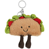 Merangue - Porte-clés peluche taco-Forme de taco en peluche avec détails brodés