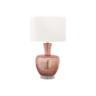 Monarch Specialties - Luminaire - 26 po H Lampe De Table - Verre Rose Poussiéreux - Abat-Jour Ivoire / Crème - Contemporain-Cette lampe de table contemporaine de 26 pouces de haut, dotée d'un élégant corps en verre rose poussiéreux sur une base en acrylique transparent et d'un élégant abat-jour en tissu ivoire, est parfaite pour ajouter une touche de sophistication à n'importe quelle pièce