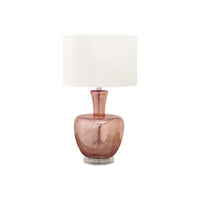 Monarch Specialties - Luminaire - 26 po H Lampe De Table - Verre Rose Poussiéreux - Abat-Jour Ivoire / Crème - Contemporain-Cette lampe de table contemporaine de 26 pouces de haut, dotée d'un élégant corps en verre rose poussiéreux sur une base en acrylique transparent et d'un élégant abat-jour en tissu ivoire, est parfaite pour ajouter une touche de sophistication à n'importe quelle pièce