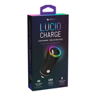 Helix - Chargeur de voiture à double port LED Lucid-Port USB-A