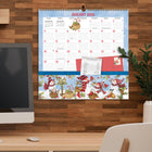 WSBL - 2026 Chanson Folklorique Note Nook  Calendrier mural Mensuel - 30,5 cm l x 30,5 cm H - Anglais-4