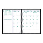 Blueline - 2025-2026 Planifi-Action agenda académique hebdomadaire/mensuel - 11 po x 8-1/2 po - Noir - Bilingue-Calendrier mensuel au début de chaque mois