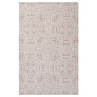 Modway - Javiera Marocain contemporain Tapis de comédie 8 pi l x 10 pi L - Ivory et Cameo Rose-Tapis géométrique marocain