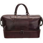 Mancini - Sac de voyage à deux compartiments Buffalo - 20po x 12.5po x 12.75po - Noir-Grand compartiment zippé