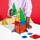 Magna-Tiles - Ensemble de construction magnétique combiné de 20 pièces-Développement: Encourage le développement de la coordination œil-main et de la motricité fine, tout en stimulant la créativité. 