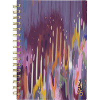 Cambridge - Agenda hebdomadaire/mensuel traits sombres EttaVee 2024-2025 - 5 1/2 po x 8 1/2 po - multicolore - anglais-Couverture en poly durable avec un plateau à traits audacieux