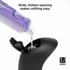 Umbra EMPEROR - Distributeur à savon et liquide hydroalcoolique automatique 355ml, Noir et Blanc-Dimensions : 3,5 po L x 5,13 po P x 8,25 po H