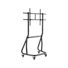 Amer Mounts - Meuble TV avec roulettes pour écran de 60 à 105 po - Noir mat-Roulettes avec mécanisme de verrouillage : Roues qui permettent une mobilité sans faille et un positionnement sûr