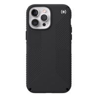 Speck Presidio 2 Grip Pro Max pour iPhone 13/iPhone 12 - noir-Le revêtement Perfect-Clear résiste à la décoloration et les matériaux anti-jaunissement permettent à votre étui de rester parfaitement clair