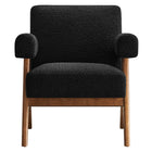 Modway - Lyra Tissu Boucle Fauteuil - Noir-Assemblée requise