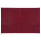 JAM PaperMD – Chemise de présentation lustrée à 2 pochettes, 9 x 12 (po), bourgogne, 100/boîte-Finition : papier lin