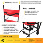 Mobile StairLift - EZ - Chaise d’évacuation - noir-Se plie de manière compacte pour un rangement dans les placards ou le coffre d’un véhicule