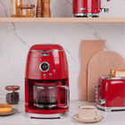 Salton - cafetière numérique de 12 tasses NuRetro - cerise cosmique-Créez une cuisine parfaitement coordonnée avec les autres appareils de la gamme NuRetro de Salton!