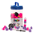 Snapo - Kit de création de blocs de construction Licorne - 200 pièces-Ce kit comprend 200 pièces : blocs standards, roues, hélices, blocs spéciaux (essieux, pentes, etc.)