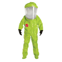 DuPont – Combinaison de protection personnelle encapsulée Tychem TK niveau A, écran très large, 4T-Grand (TK554T-4XL)-Couleur : Jaune lime/Jaune