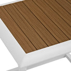 Modway - Stance Terrasse extérieure Aluminium Table d’appoint - White Natural-Livré entièrement assemblé