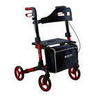 Journey - Déambulateur de mobilité Breeze Rollator - rouge-La conception légère de type rollator offre un soutien fiable pour la mobilité quotidienne