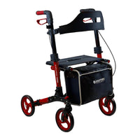 Journey - Déambulateur de mobilité Breeze Rollator - rouge-La conception légère de type rollator offre un soutien fiable pour la mobilité quotidienne