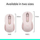 Logitech Signature M650 Souris Sans Fil - Rose-Garantie limitée d'un an sur le matériel du fabricant