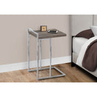 Monarch Specialties - 3638 Table D'Appoint - 25 po H/Taupe Fonce/Metal Chrome-3