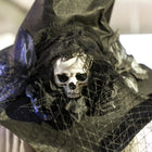 Outsunny - Décoration d'Halloween animée - sorcière animatronique - noir-Le traitement de peinture sûr assure une utilisation sans souci pour vous et votre famille 