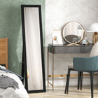 HOMCOM - Miroir pleine longueur - 14,6 po l x 61,8 po H - noir-Cadre en MDF solide, idéal comme élément principal de votre mobilier 