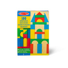 Melissa & Doug - Boîte de blocs 100 pièces-100 blocs de bois massif parfaits pour des heures (et des tours !) de plaisir