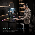 MotionGrey - Bureau debout électrique Chroma  à 4 moteurs avec plateau monobloc - 55,1 po - Noir - 1 ensemble-9