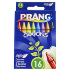 Prang- Crayons - taille standard - couleurs assorties - paquet de 16-Les crayons avec une formule unique pour une expérience plus sûre, plus fluide et plus colorée