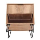 Manhattan Comfort - DUMBO 20,07" Table de nuit moderne 1 tiroir - Brun doré - Lot de 2-10